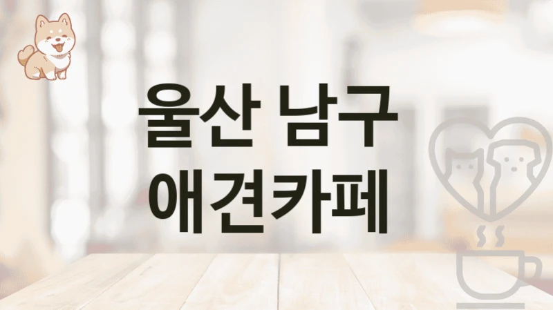 울산 남구  애견카페