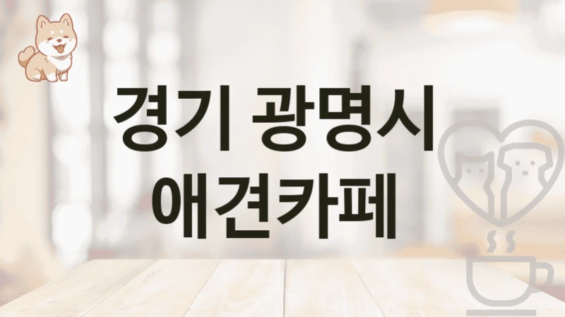 경기 광명시  애견카페