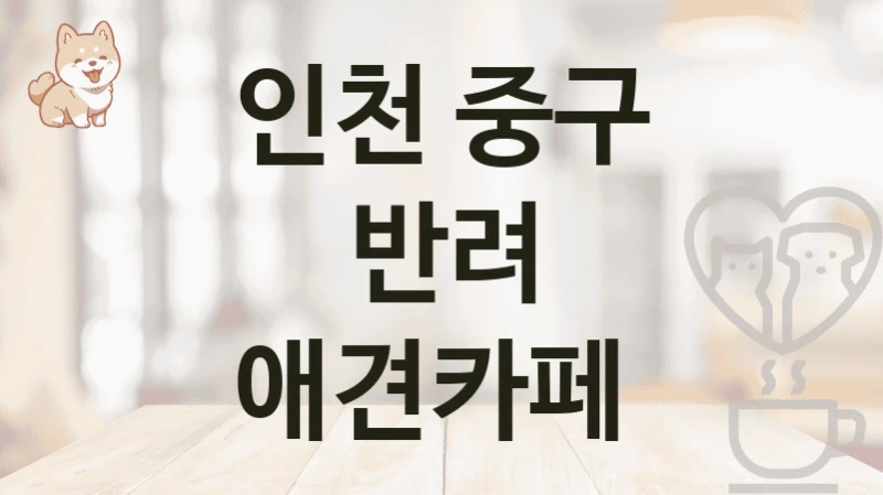 인천 중구 반려 애견카페